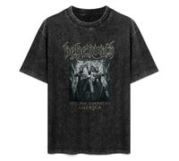 Behemoth Ecclesia Diabolica America Tour T-Shirt Printed tee Graphic Top for Men Black Shirt L