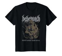 Behemoth Post God Nirvana Camiseta, Niños, Negro, 8 años