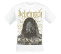 Behemoth Trinity - The Unholy Trinity Tour 2025 Hombre Camiseta Blanco 100% algodón Regular