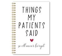 BEHIFL Divertido cuaderno en espiral para enfermera, diario de regalos de agradecimiento para enfermeras, cuaderno de enfermería para tomar notas, diario de enfermeras de humor para escribir, 14 x 21