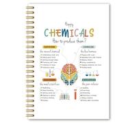 BEHIFL Happy Chemicals - Cuaderno de espiral para salud mental, regalos de salud mental, regalos para mujeres, alivio de la ansiedad, cuaderno de terapia de psicología para tomar notas, 5.5 x 8.3