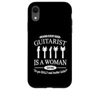 Behind Every Good Guitarist is A Woman Funny Músico Cita Carcasa para iPhone XR