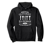 Behind Every Good Guitarist is A Woman Funny Músico Cita Sudadera con Capucha