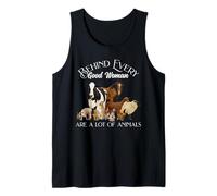 Behind Every Good Woman Are a Lot of Animals Farm Country Camiseta sin Mangas