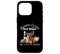 Behind Every Good Woman Are a Lot of Animals Farm Country Carcasa para iPhone 16 Pro