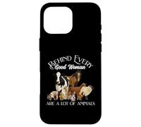 Behind Every Good Woman Are a Lot of Animals Farm Country Carcasa para iPhone 16 Pro MAX