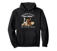 Behind Every Good Woman Are a Lot of Animals Farm Country Sudadera con Capucha