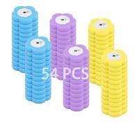 Behiruch Juego de 54 recambios de cepillo de inodoro desechable, cabezal de cepillo de inodoro, cepillo de inodoro desechable, variedad de fragancias, cabezal de cepillo de repuesto para inodoro. Los