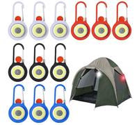 Behogan 12 unidades LED intermitente mochila escolar, 3 modos, mochila escolar, luz de seguridad para niños, colgante de luz de seguridad, clip de luz con pilas, reflectores de luz de seguridad para