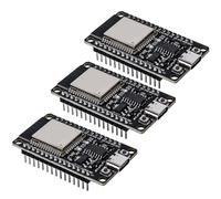 Behogan 3 placas de desarrollo ESP32, módulo NodeMCU, placa de desarrollo ESP-32S, placa de desarrollo de 2,4 GHz, Dual Core WiFi, Bluetooth, 2 en 1, microcontrolador ESP32 USB C, placa de desarrollo