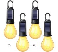 Behogan 4 lámparas de camping, recargables, LED, portátil, con función de protección contra mosquitos, 3 modos de luz, recargable, lámpara de tienda de campaña, resistente al agua, para camping