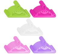 Behogan 40 perchas para bebé, 5 colores para niños, accesorios para muñecas, perchas para bebés, perchas para muñecas y niños, adecuadas para bebés y muñecas (12 x 7,1 cm)