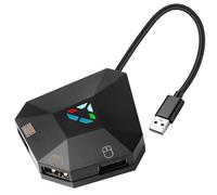 Behogan - Adaptador de Teclado y Ratón para N-Switch, PS4/PS3/XBOX ONE/360, 1 Tipo C y 3 Micro USB