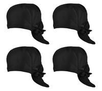 Behogan Juego de 4 gorros de cocinero: gorro de cocinero ajustable para mujer y hombre, gorro de trabajo, gorro de cocinero negro, gorro de cocinero para restaurantes, hoteles, escuelas, cocinas