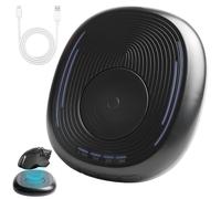 Behogan Mouse Jiggler - Ratón portátil USB con enchufe de encendido/apagado e intervalo ajustable para la oficina en casa para ordenador, ordenador portátil, PC, hogar, oficina, simular el movimiento
