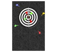 Behogan Protector de pared de fieltro para diana (60 x 90 cm), color negro