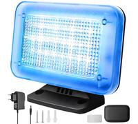 Behogan Simulador de TV: simulador de TV LED, simulador de televisión con 24 LED y 3 programas seleccionables, protección antirrobo, TV falsa mediante simulación de luz para uso como protección