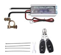 Behogan Smart - Interruptor de separación de batería inalámbrico de 12 V, con 2 mandos a distancia, 200 A, interruptor antirrobo, para coche, ATV, caravana, camión, barco