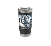 Behold I Come Quickly - Revelation 22:12 Jesus Christ Quote Vaso térmico de acero inoxidable de doble pared