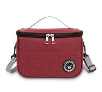 BEHONA Bolsa Termica Porta Alimentos 6.4L, Bolsa Porta Alimentos, Bolsa Almuerzo Termica, Insulated Lunch Bag, Bolsas Isotermicas Pequeñas, Bolsa Nevera Pequeña, Bolsa Comida Trabajo （Rojo Vino）