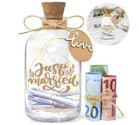 behone luz LED para Botellas de Boda,Botella Luminosa,Caja de Dinero Personalizada,Boda Caja de Dinero,Luces para Botellas de Cristal,Regalo de Dinero,Regalo de Boda,Regalos para Mujeres