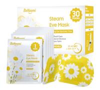 BeHoomi 30Packs Steam Eye Mask for Sleeping, Disposable Heated Eye Masks, Self Heating Warm Compress for Eyes, Sleep Mask for for Home Spa Office Travel - CHAMOMILE Scent