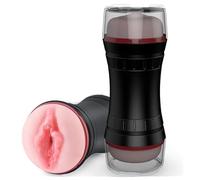 BeHorny Masturbador masculino juguete sexual doble extremo - boca y vagina