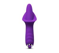 BeHorny Vibrador de lengua, Cunnilingus lamiendo Mega Power Clítoris/Labia Vibe