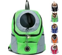 behound Dog Carrier Backpack, Summer Dog Backpack,Breathable Dog Backpack Carrier for Small Medium Dogs Cats 0-26 Lbs,Travel Dog Packs for Hiking Walking Biking Camping (L(7-12kg),Green)