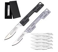 behound EDC Pocket Utility Knife with 10 Pcs of No. 24 Replaceable Blades (2 Pcs)