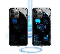 behound Intelligent Sound Control Light-Up Phone Case for iPhone 14/13/12/Pro/Pro MAX, LED Light Up Sound Activated Phone Case Cover (For iPhone 14,#8)