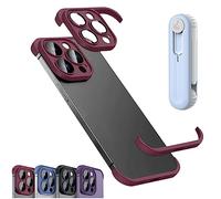 behound Luxury Corner Edge Pad Lens Protector For iPhone Series, Anti-Fall Silicone Protector Corners Camera Lens Case TPU Edge for iPhone 12/13/14 Pro MAX (For iPhone 13 Pro,Red)