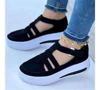 behound Swezida Shoes, 2023 New Swezida Women Casual Walking Shoes Orthopedic Arch Diabetes Support, Closed Toe Buckle Strap Wedge Sandals (39,Black)