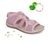 behound Women's Support & Soft Adjustable Sandals, Ladies Summer Arch Support Sandals Comfy Orthotic Sandals for Walking (EU40,Pink)