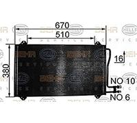 BEHR HELLA SERVICE 8FC 351 037-161 Kondensator, Klimaanlage