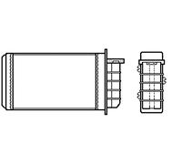 BEHR HELLA SERVICE 8FH 351 313-191 Wärmetauscher, Innenraumheizung
