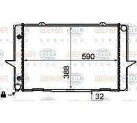 BEHR HELLA SERVICE 8MK 376 706-741 Kühler, Motorkühlung