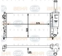 BEHR HELLA SERVICE 8MK 376 901-081 Kühler, Motorkühlung