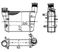 BEHR HELLA SERVICE 8ML 376 899-121 Ladeluftkühler