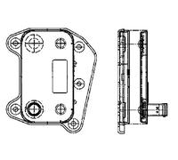 BEHR HELLA SERVICE 8MO 376 726-321 *** PREMIUM LINE *** Ölkühler, Motoröl
