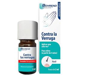 Behrend - Contra las verrugas en manos y pies - preciso, indoloro y seguro - apto para niños a partir de 4 años - Eficacia clínicamente probada (2 ml)