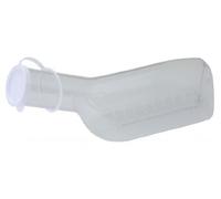 Behrend-Homecare de orina Botella para hombres, transparente y cepillo
