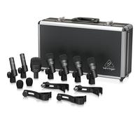 Behringer BC1200 Juego de micrófonos de tambor profesional de 7 piezas para aplicaciones de estudio y en vivo