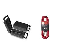 Behringer Best Price Square Microphone, Dynamic XM8500 XM8500 by Stagg Cable de micrófono con Enchufe XLR a XLR, 6m, Rojo