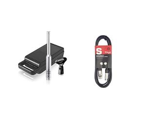 Behringer Best Price Square Microphone, ECM8000 ECM8000 by Cable de micrófono a Mezclador Stagg SMC6 XLR (m) -XLR (f) de 6 Metros de Largo, Negro