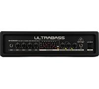 Behringer ULTRABASS BXD3000H Cabezal de amplificador de bajo ultraligero de 300 vatios y 2 canales con analizador de espectro FBQ, procesador Ultrabass y compresor
