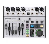 Behringer Mezclador digital FLOW 8 – 8 entradas, Bluetooth, faders 60 mm, 2 efectos, interfaz USB