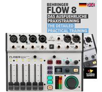 Behringer FLOW 8 Mezclador Digital De 8 Entradas Con Control De Audio Y De Aplicaciones Por Bluetooth, Faders De Canal De 60 Mm, 2 Procesadores De Efectos Y Una Interfaz USB/De Audio