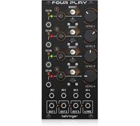 Behringer Amplificadores controlados por voltaje FOUR PLAY – Cuádruple con mezclador para Eurorack