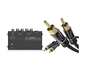 Behringer Pp400 Pre Microphono Pp400 + Kabeldirekt - 1M Cable RCA Coaxial, Pro Series
